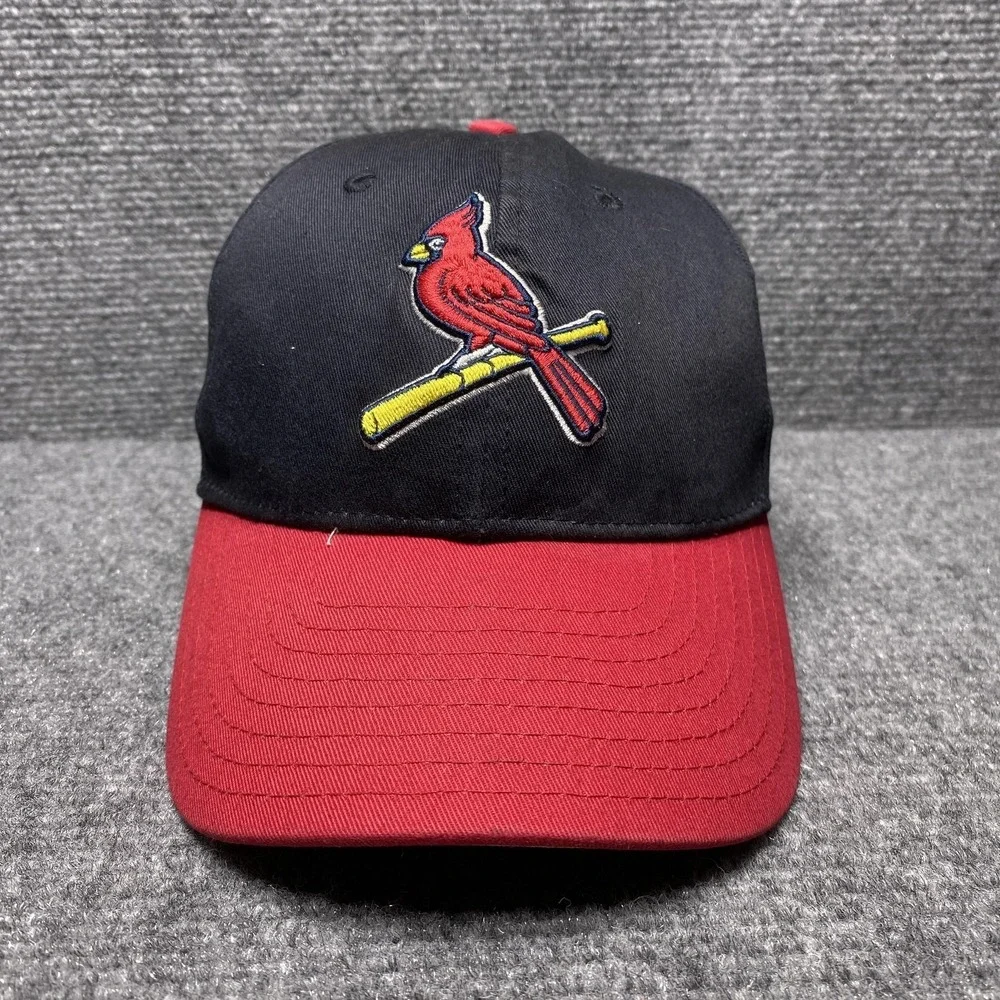 Vintage St. Louis Cardinals Hat Cap Snap Back Navy Red MLB Baseball Mens New Era